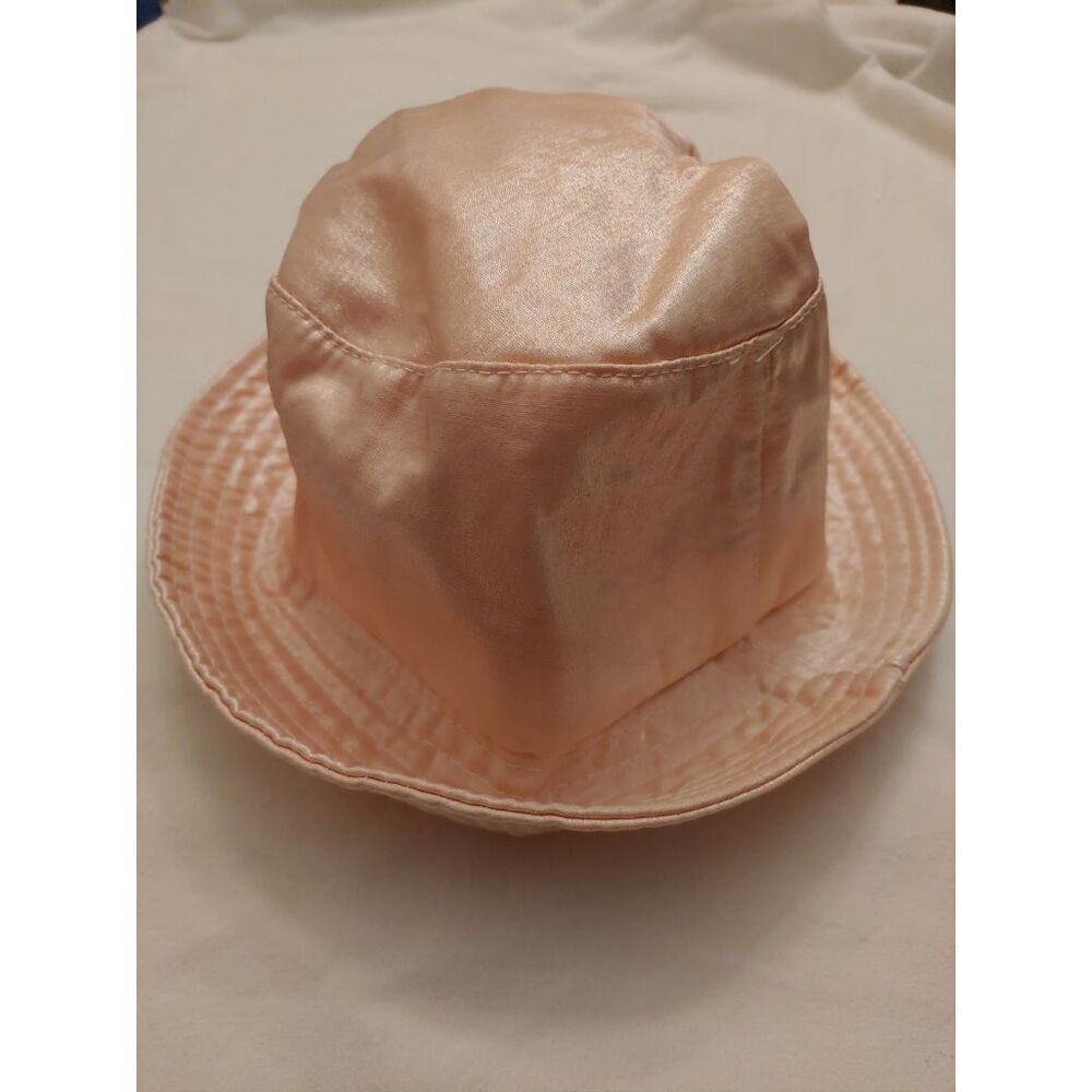 Girls Pink Frosted Bucket Hat.